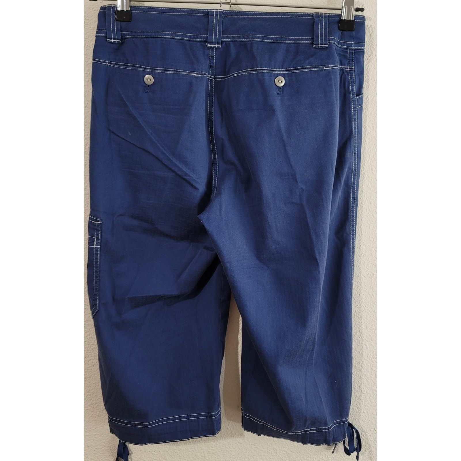 Coldwater Creek Coldwater Creek Navy Blue Capri Pants P4 Exposed Stitching Size 27" / US 4 / IT 40 - 3 Thumbnail
