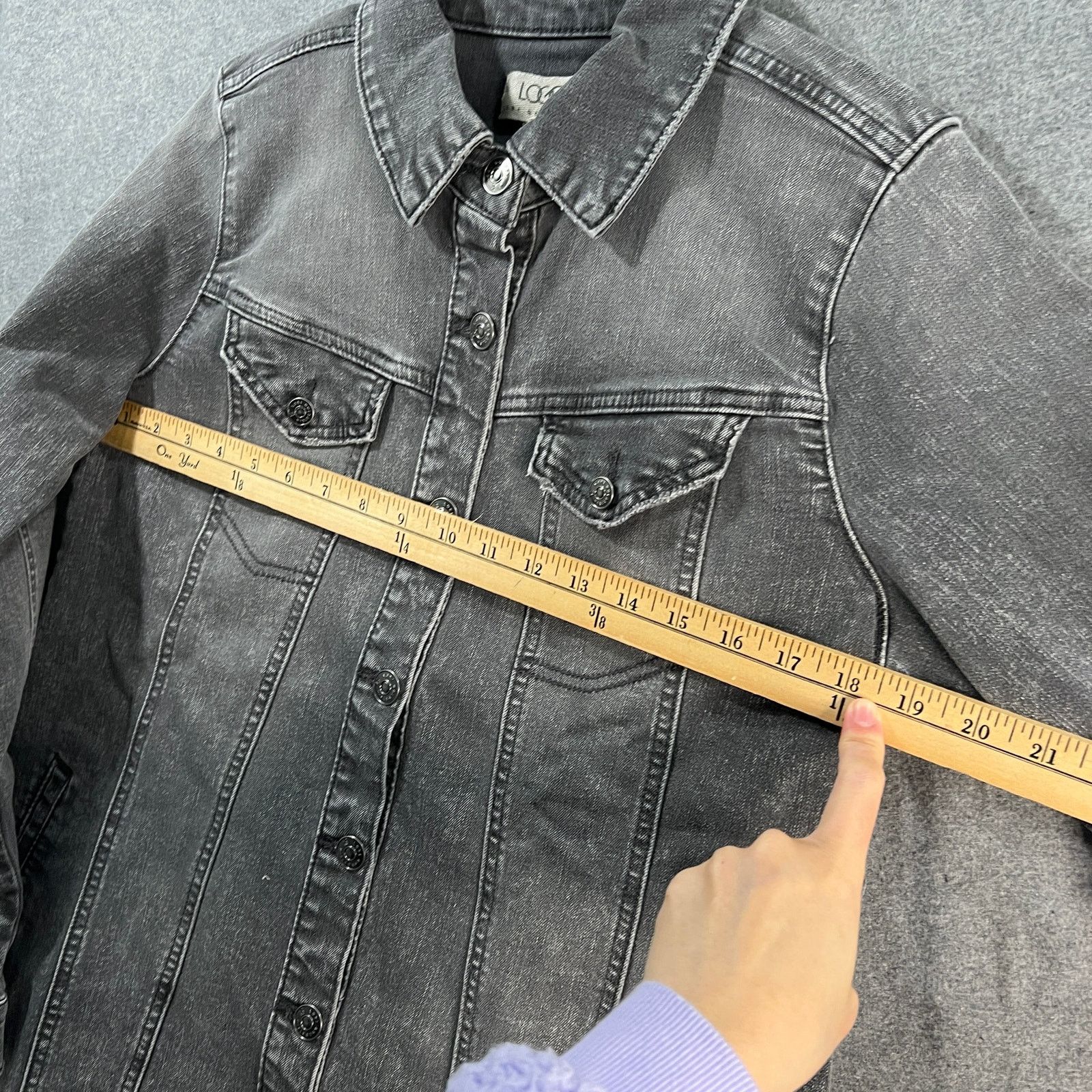 Other LOGO by Lori Goldstein Jeans Jacket Womens Size M / US 6-8 / IT 42-44 - 7 Thumbnail