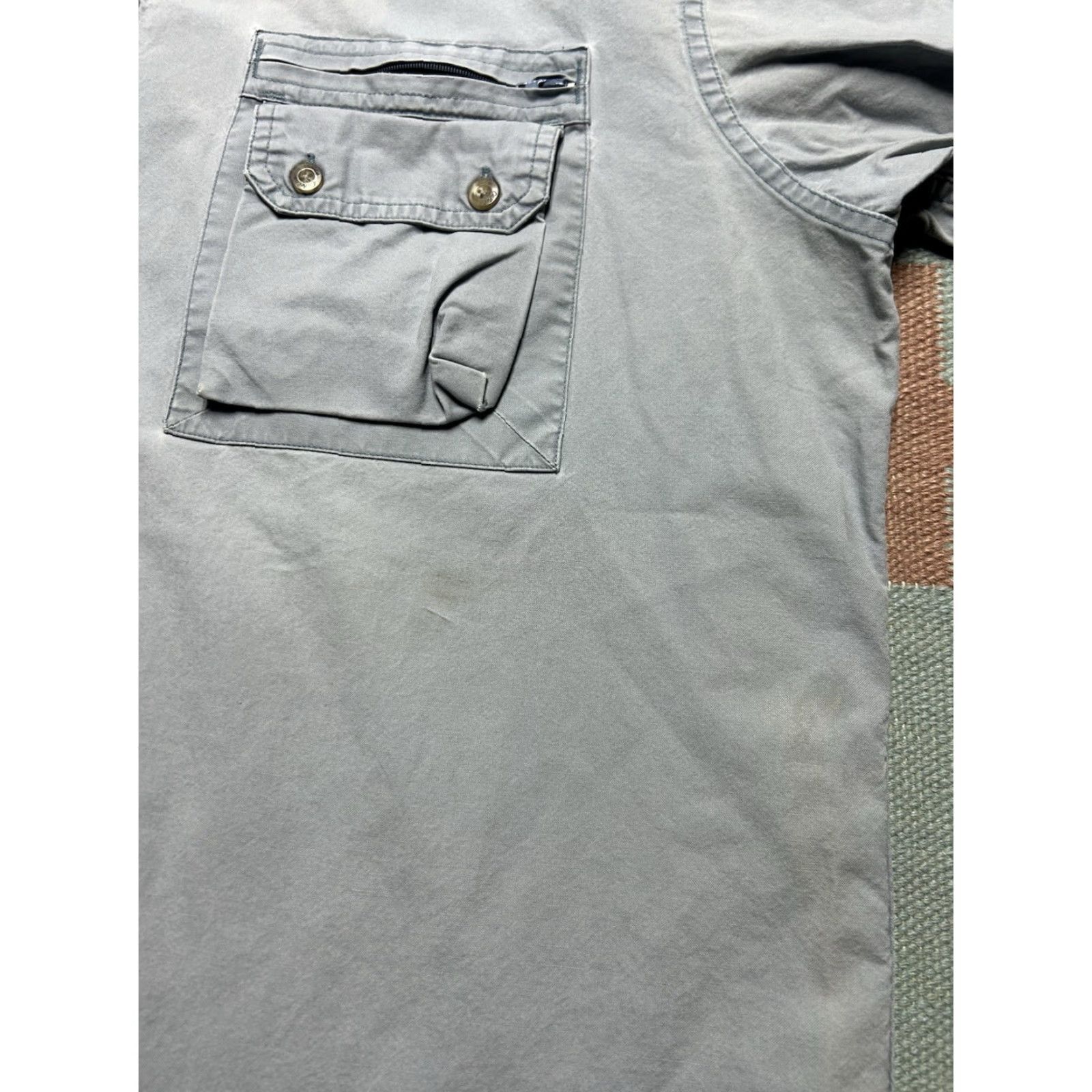 Vintage VINTAGE Cabela's Button-Up Shirt Long Sleeve Shirt Men XL Blue Cotton Fishing Safari Hiking Tall Time Theme Fish Size US XL / EU 56 / 4 - 4 Thumbnail