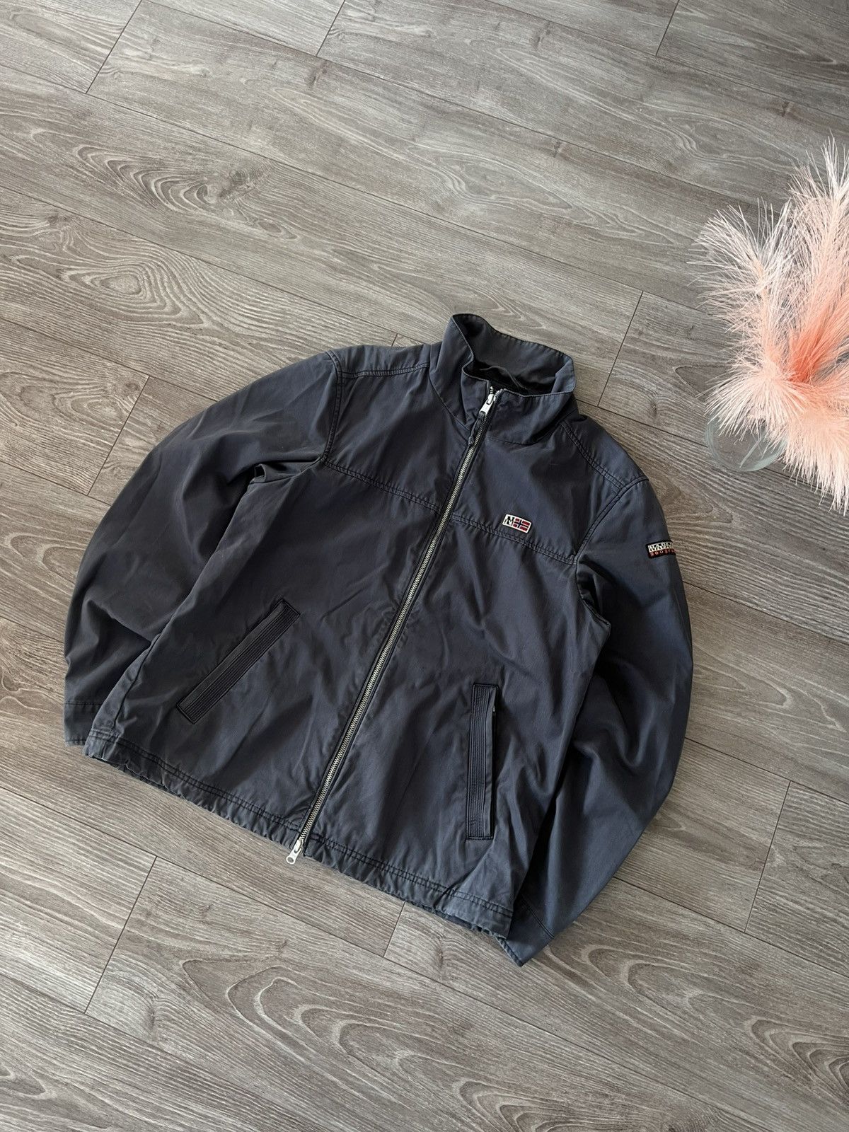 Napapijri × Vintage ‼️Vintage Napapijri Heavy Hard Cotton Streetwear Jacket‼️ Size US XL / EU 56 / 4 - 10 Thumbnail