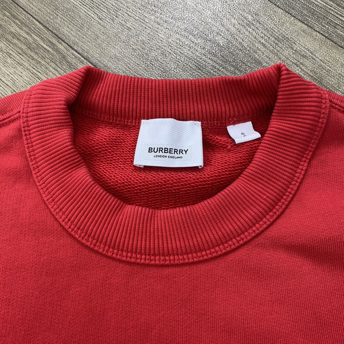 Burberry 🇵🇹Luxury Burberry TB Logo Printed Red Sweatshirt Size US S / EU 44-46 / 1 - 4 Thumbnail