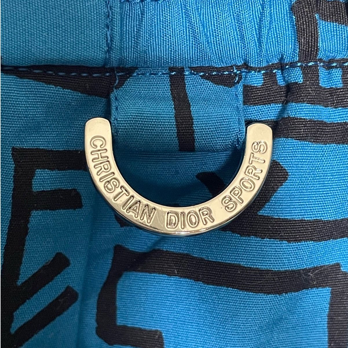 Dior Vintage Christian Dior Sports Blue Geometric Pattern Shorts Size 25" / US 0 / IT 36 - 5 Thumbnail