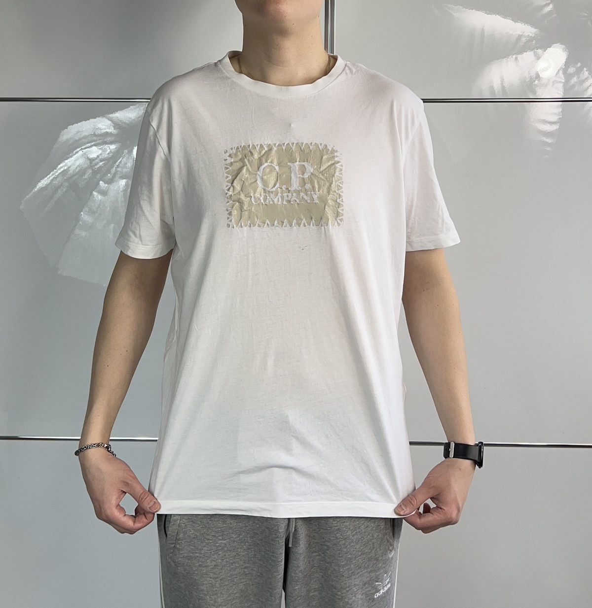 C.P. Company Tshirt CP Company Big Logo White Size US M / EU 48-50 / 2 - 2 Thumbnail