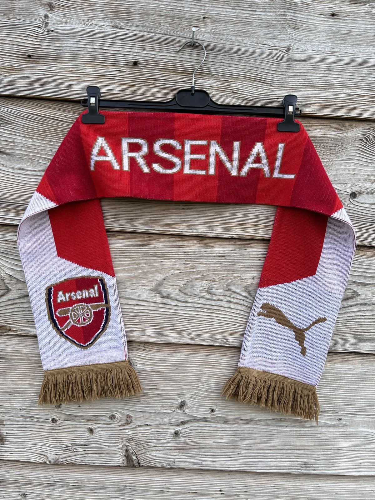 Puma Puma Arsenal Gunners Fanwear Striped Scarf Muffler Size ONE SIZE - 1 Thumbnail