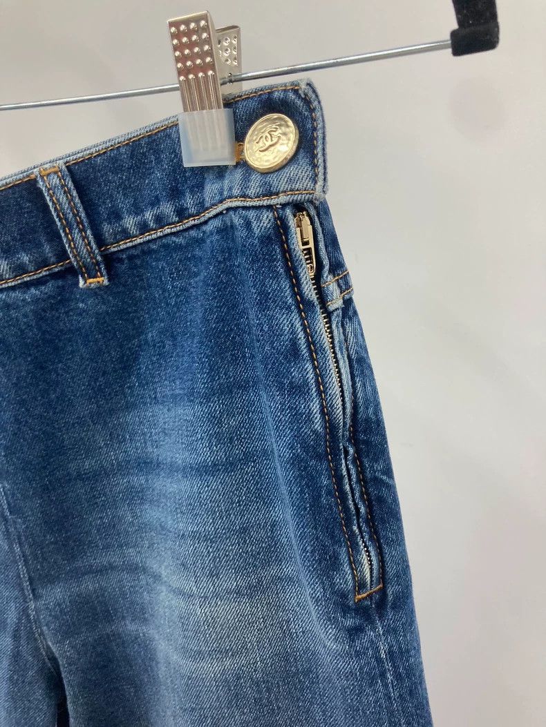 Chanel Chanel 24K blue wide-leg jeans Size 42" / US 20 - 3 Thumbnail