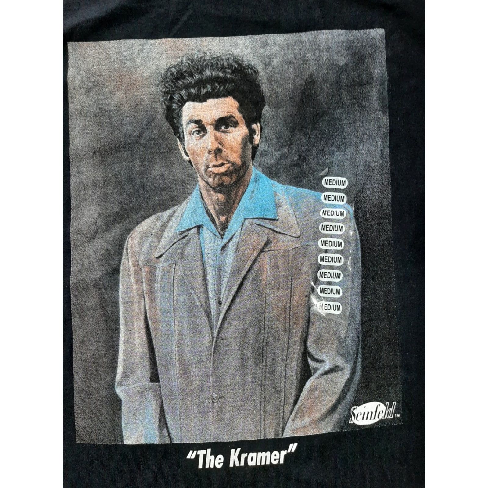 Vintage Seinfeld Mens "The Kramer" Black Graphic Print T-Shirt Medium User: Seinfeld Mens "The Kramer" Black Graphic Print Shirt Medium Size US M / EU 48-50 / 2 - 2 Thumbnail