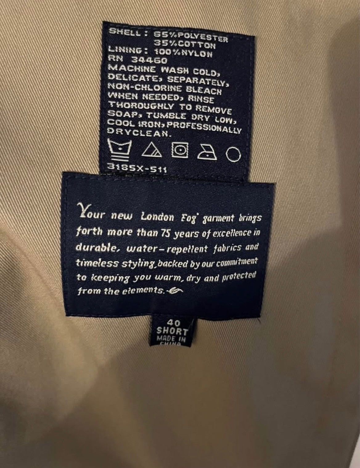 London Fog Double-Breasted Trench Coat Size US S / EU 44-46 / 1 - 5 Thumbnail