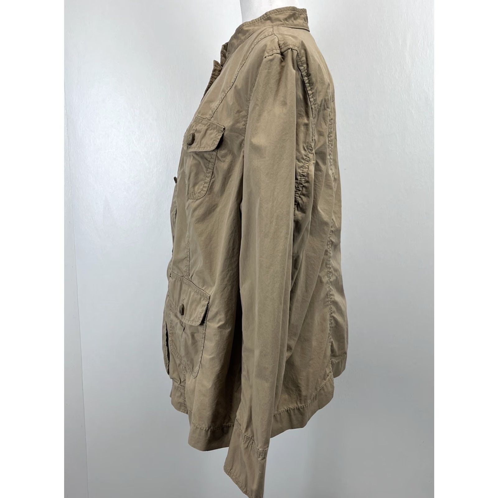 Lands' End Lands' End Women's Lightweight Utility Jacket Plus Size 1X 16W 18W Brown GUC Size XL / US 12-14 / IT 48-50 - 2 Thumbnail
