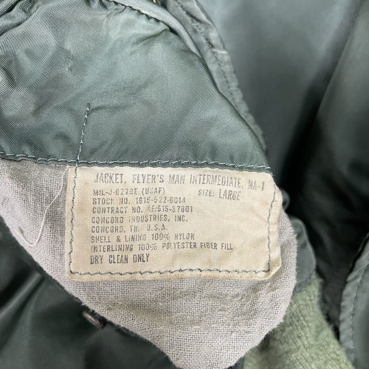 Other 💥90s CONCORD MA1 RIOT BOMBER JACKET Size US L / EU 52-54 / 3 - 15 Thumbnail