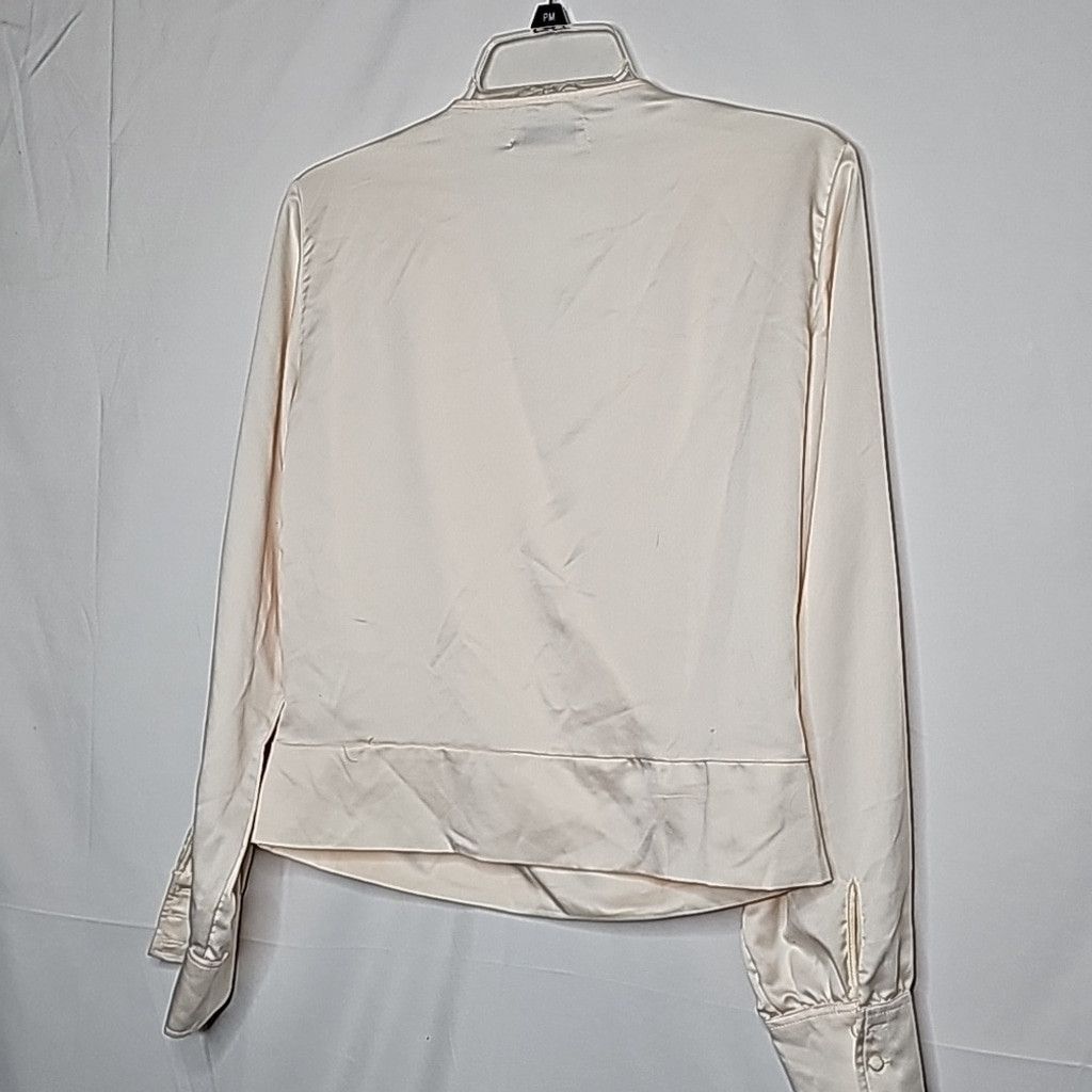 The Unbranded Brand Sincerely Jules wrap across long sleeve poplin blouse top XS Size XS / US 0-2 / IT 36-38 - 5 Thumbnail