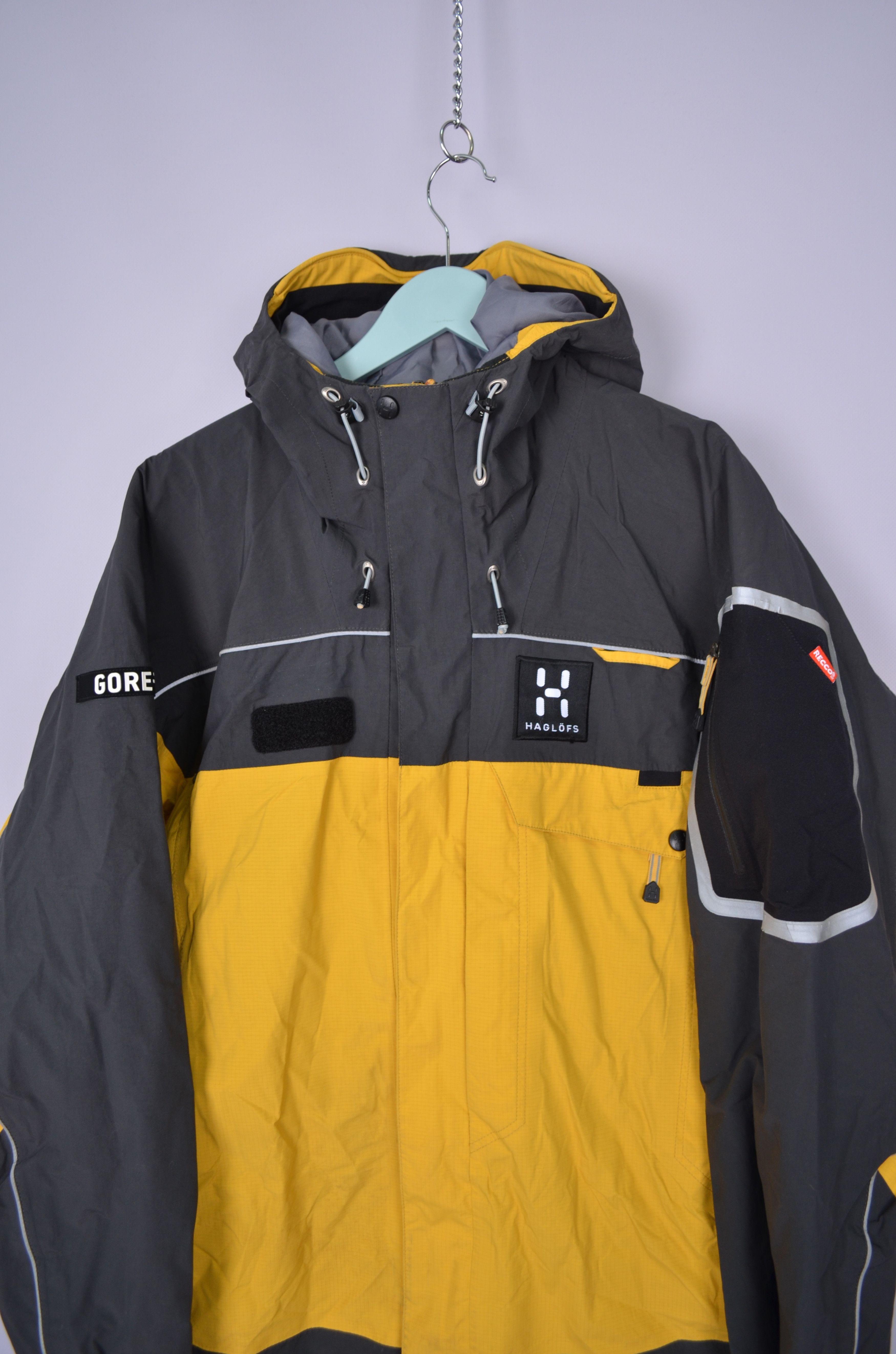 Haglofs Haglofs Gore Tex Recco System Yellow Grey Jacket Ski Size XL Size US XL / EU 56 / 4 - 2 Thumbnail
