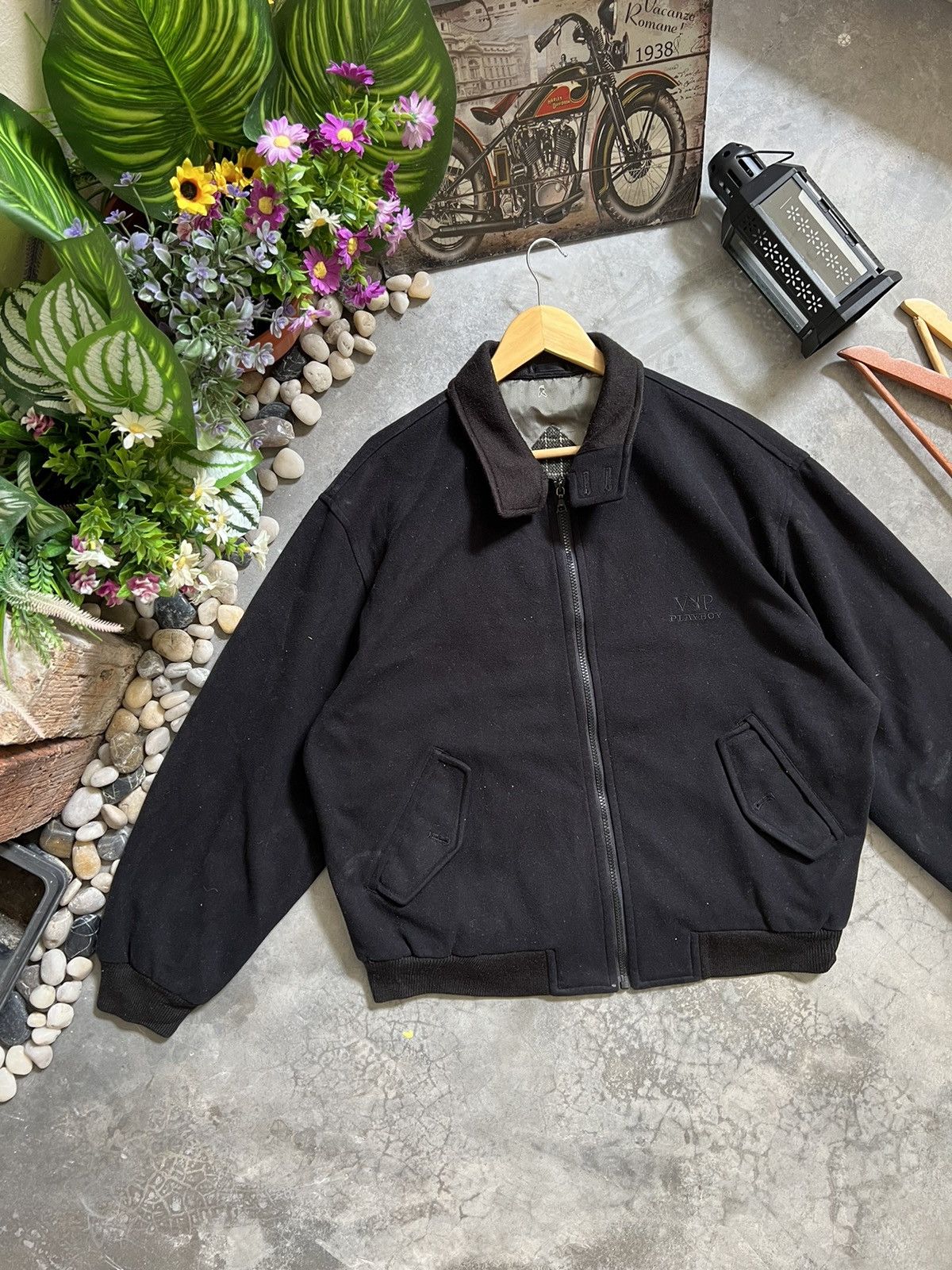Vintage Vintage 🏴‍☠️ Vip Playboy Bomber Style Jacket Size US L / EU 52-54 / 3 - 3 Thumbnail