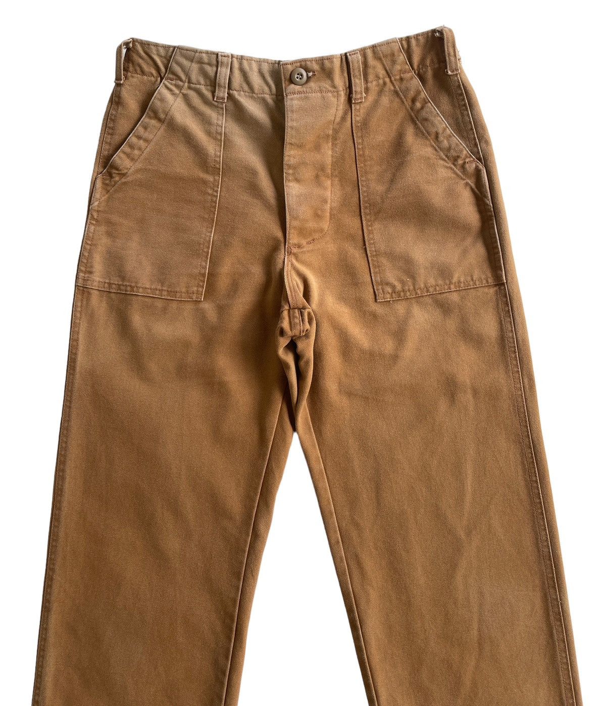 The Workers Club Gung Ho Camp Trousers Baker Pants (Faded Duck Brown) Size US 32 / EU 48 - 4 Thumbnail