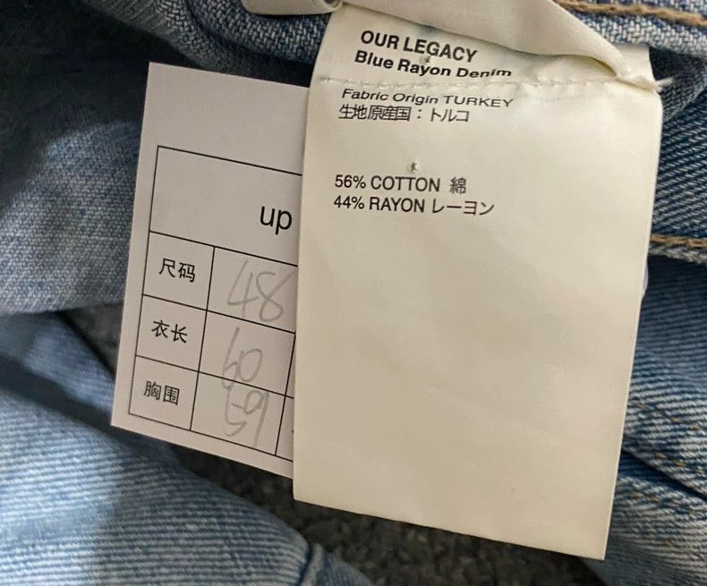 Our Legacy our legacy Washed denim jacket 2503-Nextarrow Size US M / EU 48-50 / 2 - 5 Thumbnail