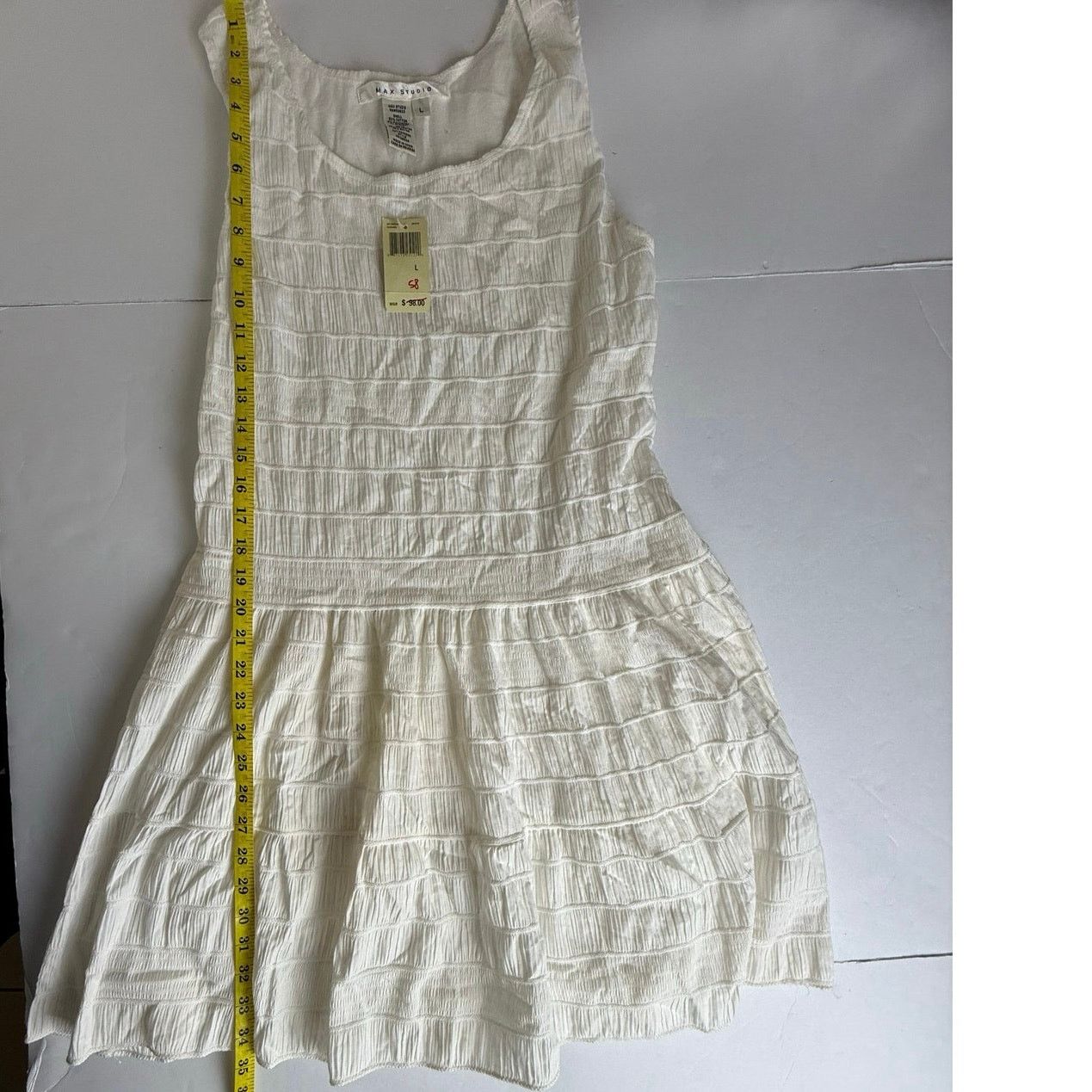 Other MAX STUDIO White Dress - Size Large - New with Tags Size L / US 10 / IT 46 - 7 Thumbnail