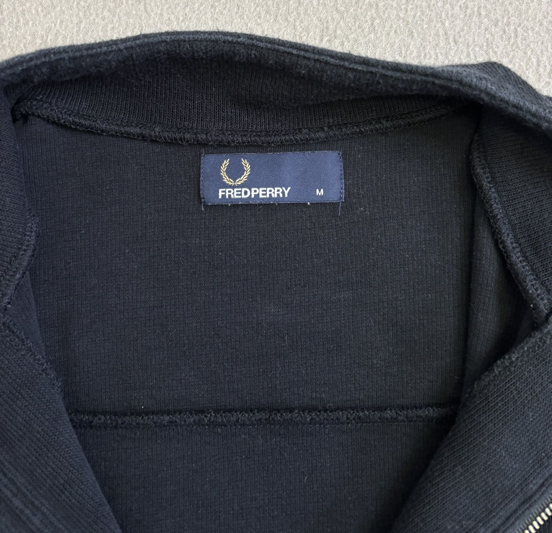 Fred Perry Fred Perry 1/4 zip black sweatshirt medium Size US M / EU 48-50 / 2 - 13 Thumbnail