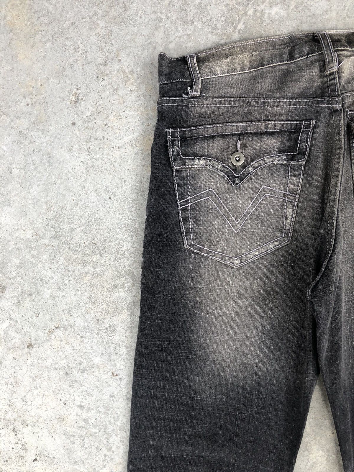 If Six Was Nine Japanese Freebeat Flared Jeans Distressed Jeans Size US 31 - 9 Thumbnail