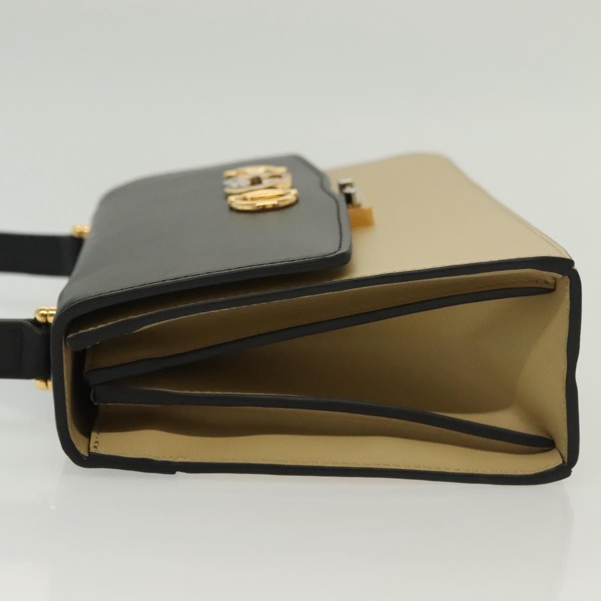 Gucci GUCCI Horsebit Zumi Shoulder Bag Leather Beige Gold Silver Size ONE SIZE - 5 Thumbnail
