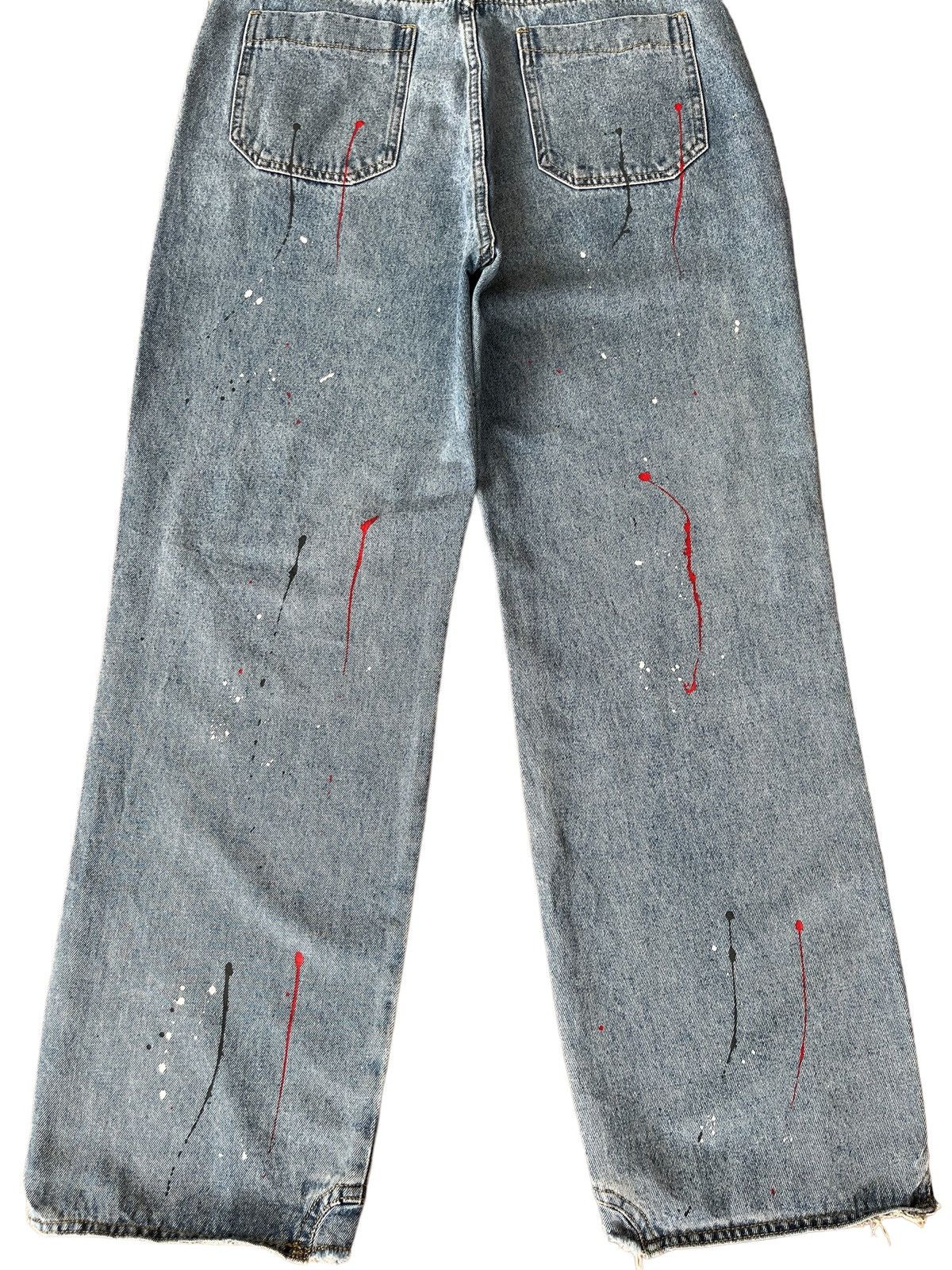 Japanese Brand Vintage Japanese Brand Paint Splatter Distressed Baggy Jeans Size US 30 / EU 46 - 6 Thumbnail