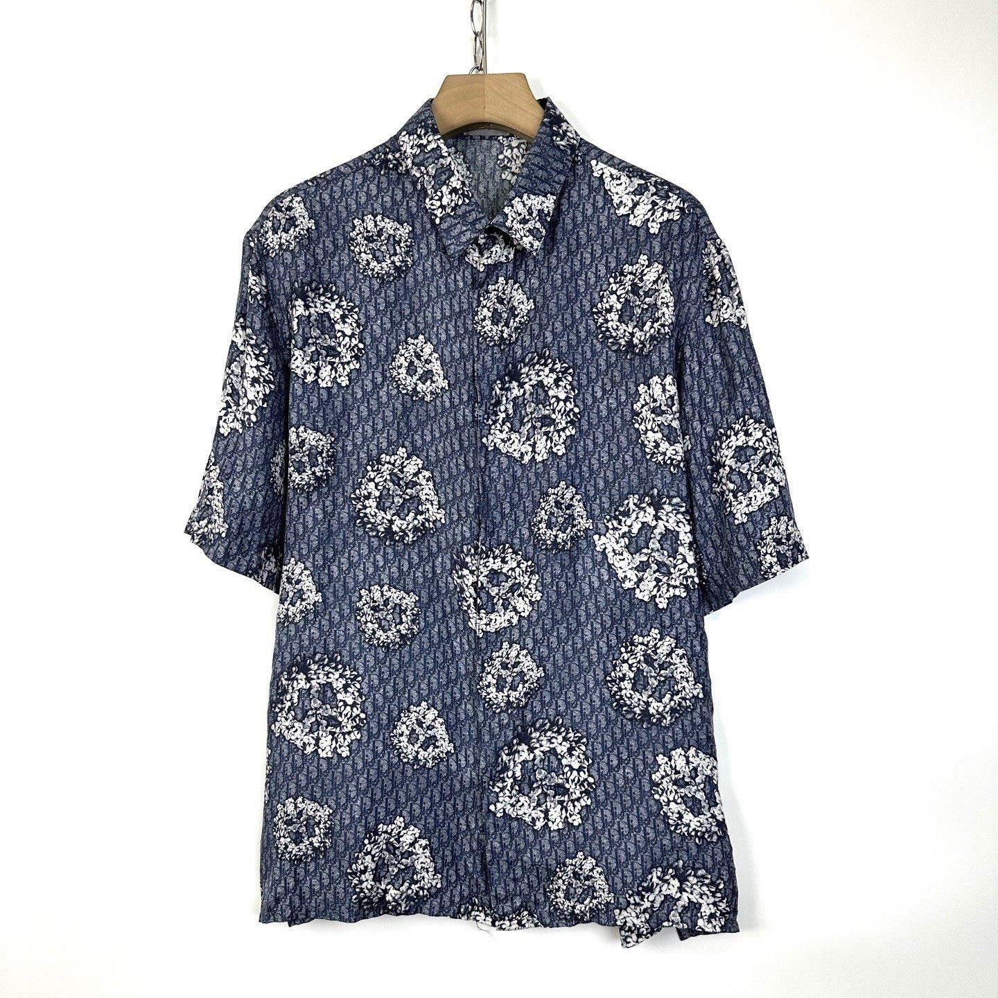 Dior DIOR x Denim Tears Silk Monogram Oversized Shirt Size US XL / EU 56 / 4 - 1 Thumbnail
