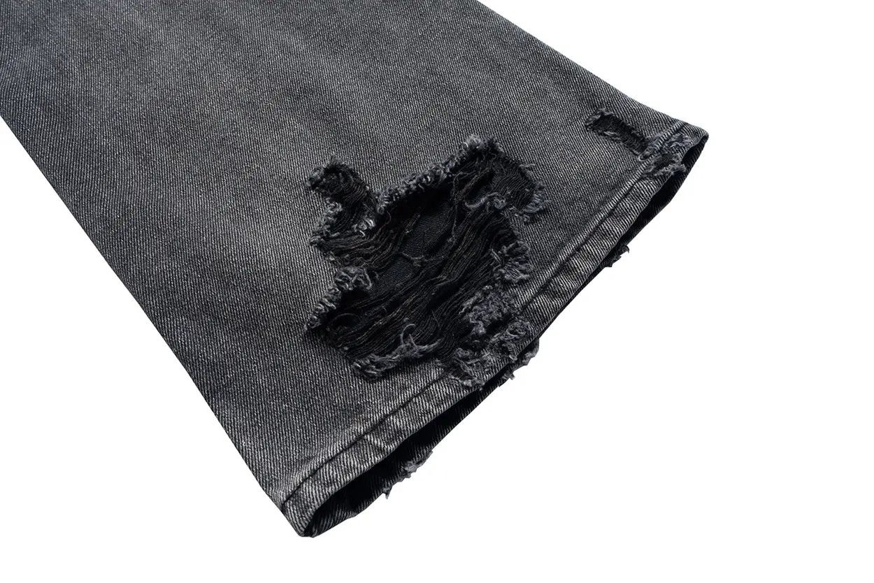 Jean × Vintage Washed Faded Black Grey Baggy Jeans Size US 32 / EU 48 - 7 Thumbnail