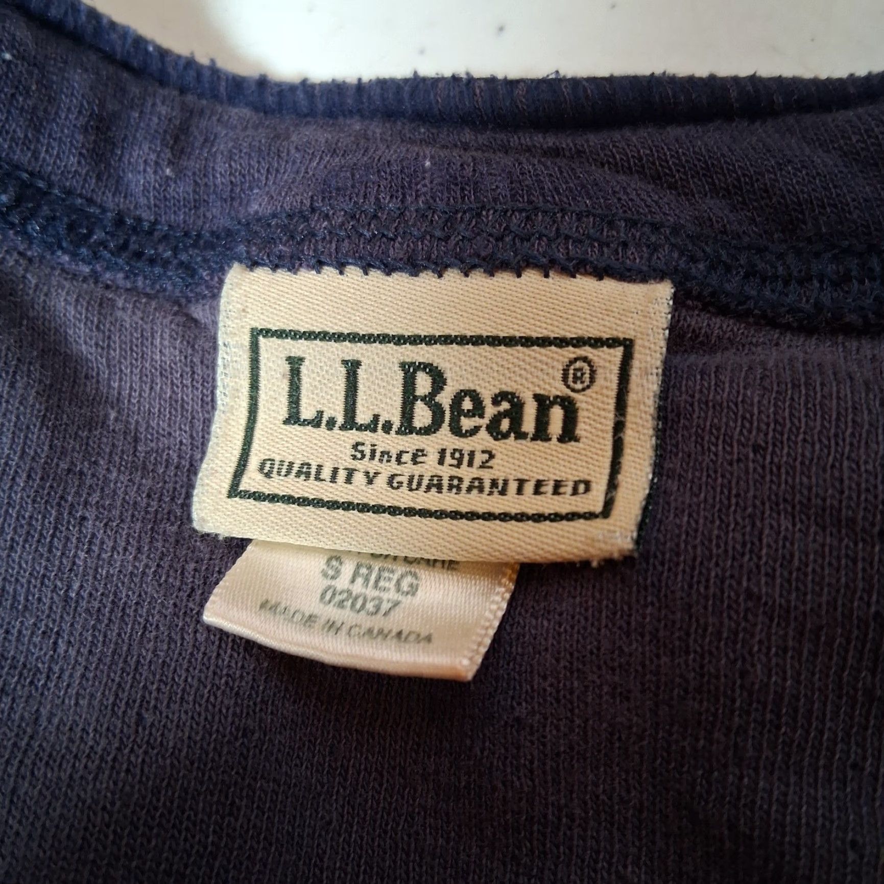 Vintage LL Bean River Driver Shirt Men S Henley Blue Distressed Workwear Wool Blend Button-Up Long Sleeve Shirt Size US S / EU 44-46 / 1 - 5 Thumbnail