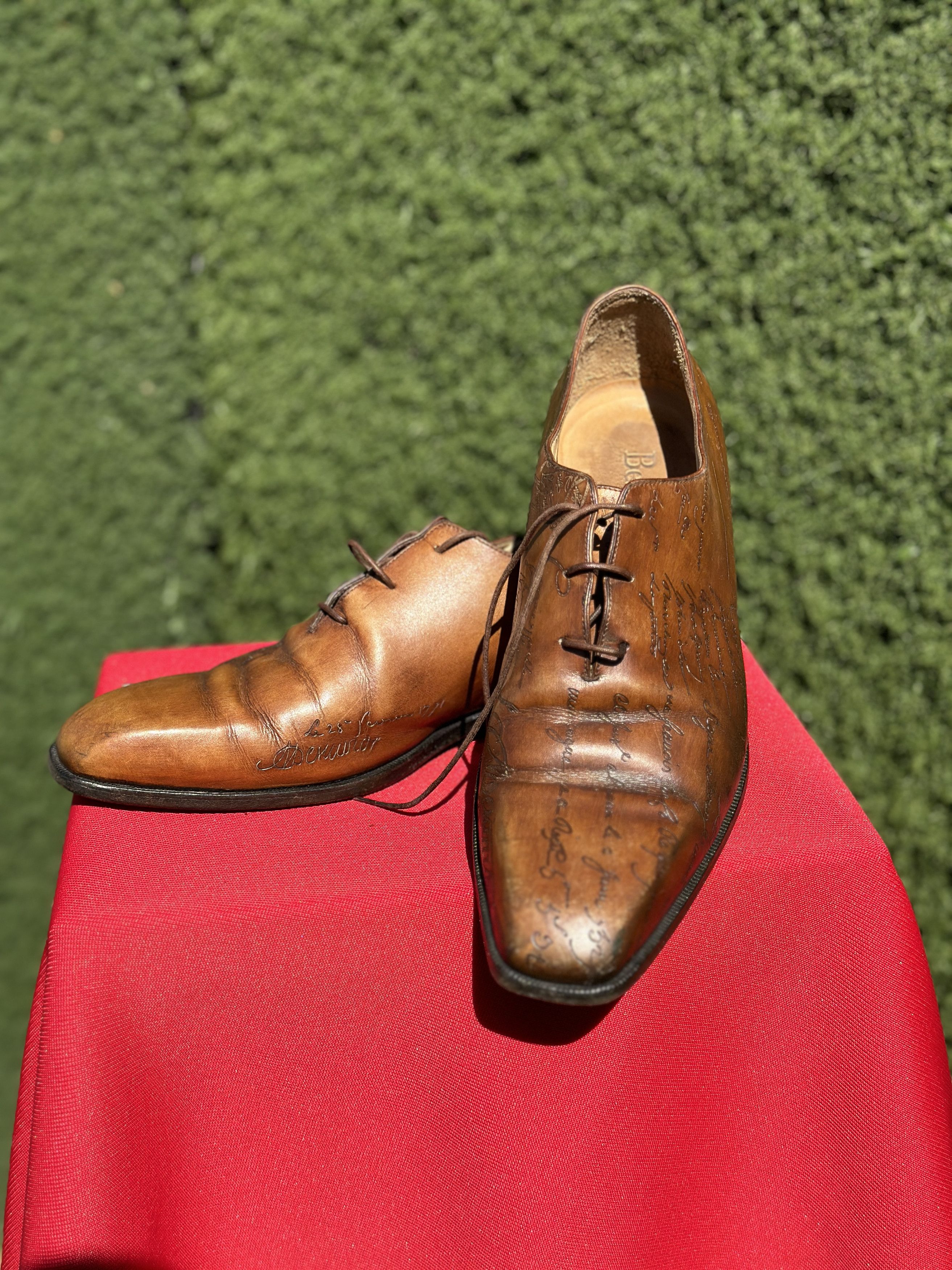 Berluti Berluti Scritto Venezia Leather Oxford Shoes EU 42.5 US 9.5 Size US 9.5 / EU 42-43 - 2 Thumbnail