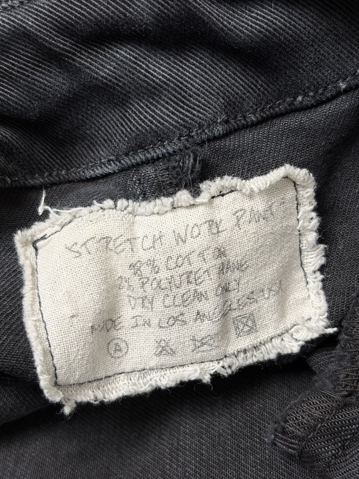 Greg Lauren Black Stretch Work Pants Size US 36 / EU 52 - 5 Thumbnail