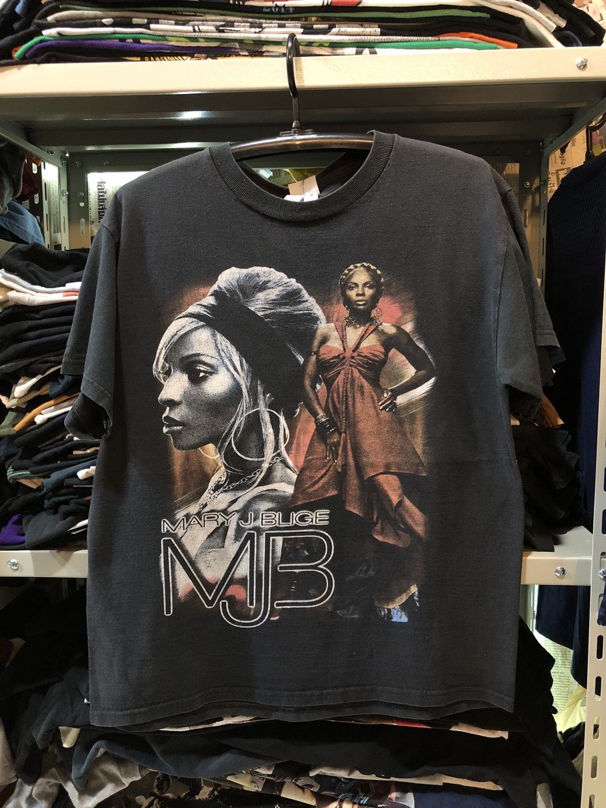 image of Band Tees x Vintage Mjb Mary J Blige in Black, Men's (Size Large)