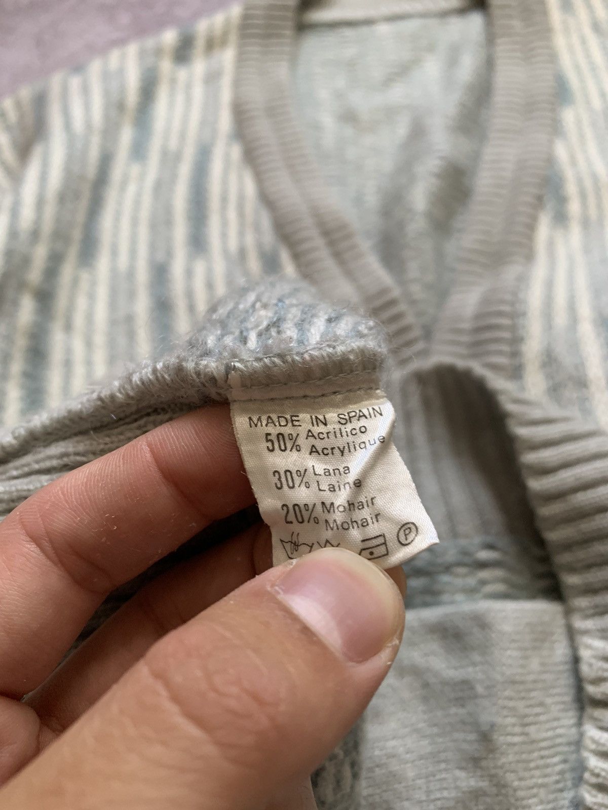 Japanese Brand × Lacoste × Vintage Rare LACOSTE Mohair Cardigan Made in Spain Size US M / EU 48-50 / 2 - 6 Thumbnail