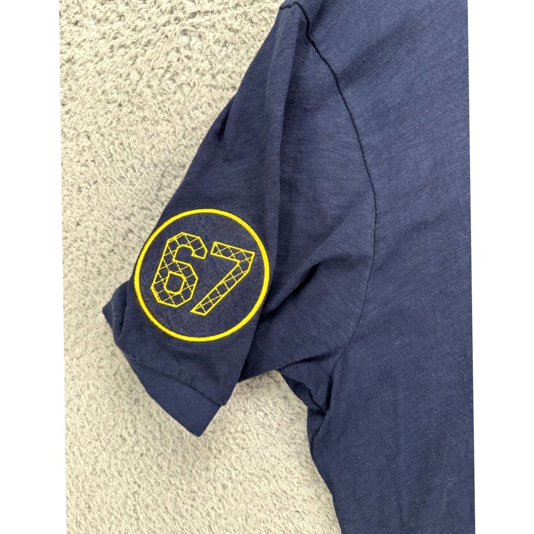 Vintage VINTAGE West Virginia Mountaineers Polo Shirt Mens L Navy Blue Colosseum Polo Shirt Size US L / EU 52-54 / 3 - 7 Thumbnail