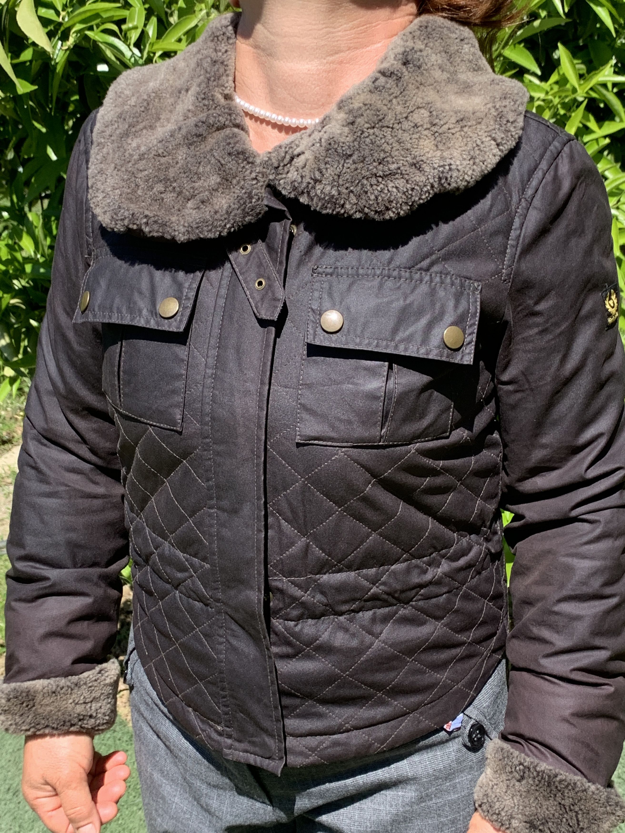 Belstaff Wax 85 Anniversary Gold Label Light Fur Size 40 S