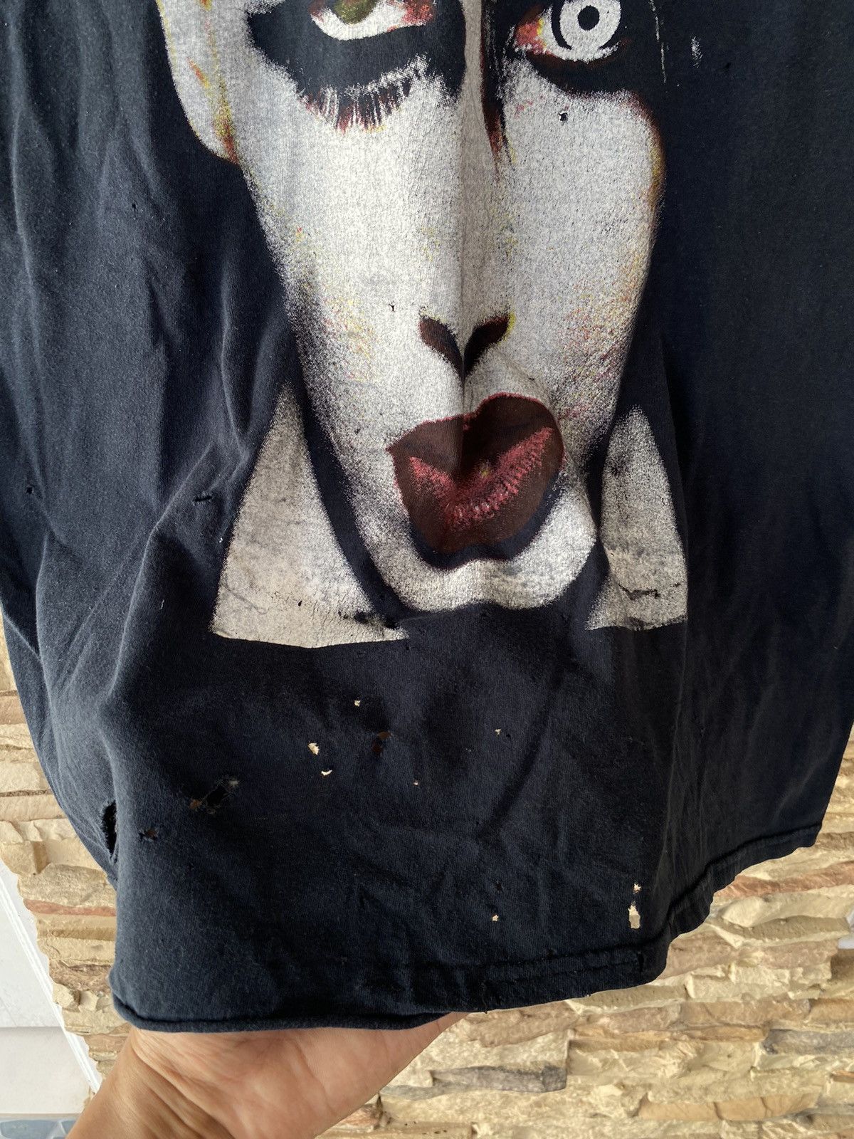 Vintage 2000s Marilyn Manson Band Tees Thrashed Distressed Size US L / EU 52-54 / 3 - 3 Thumbnail