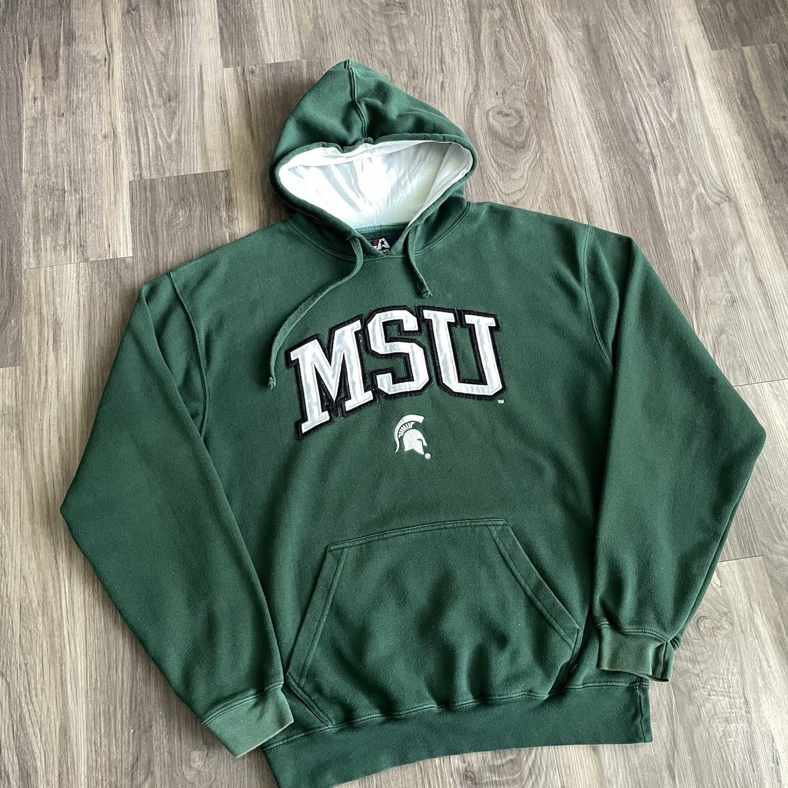 Vintage Vintage Michigan State University Spartans Hoodie Size L MSU Size US L / EU 52-54 / 3 - 2 Thumbnail