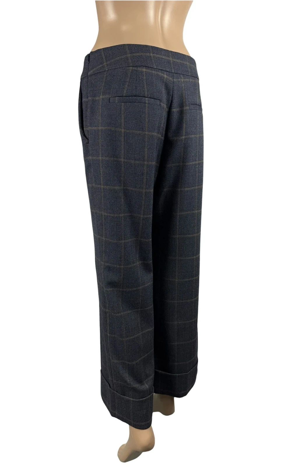 Peserico Peserico Wool Wide Leg Pants Crop Plaid size 42 Size 28" / US 6 / IT 42 - 5 Thumbnail