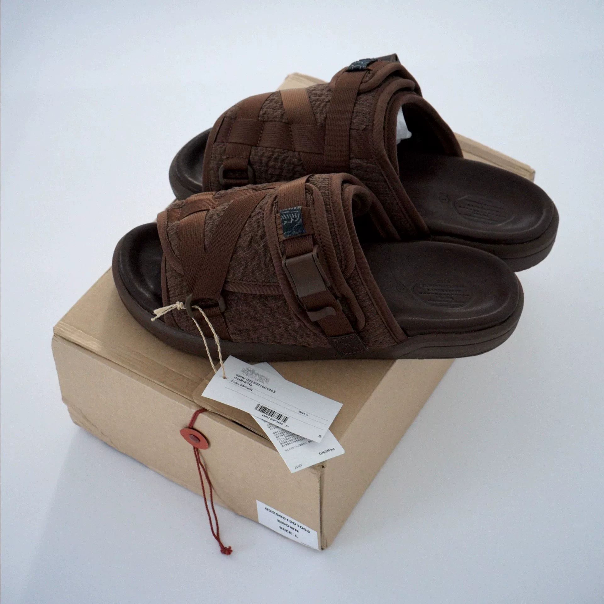 Visvim visvim ict christo brown wool sandals Size US 10 / EU 43 - 1 Thumbnail