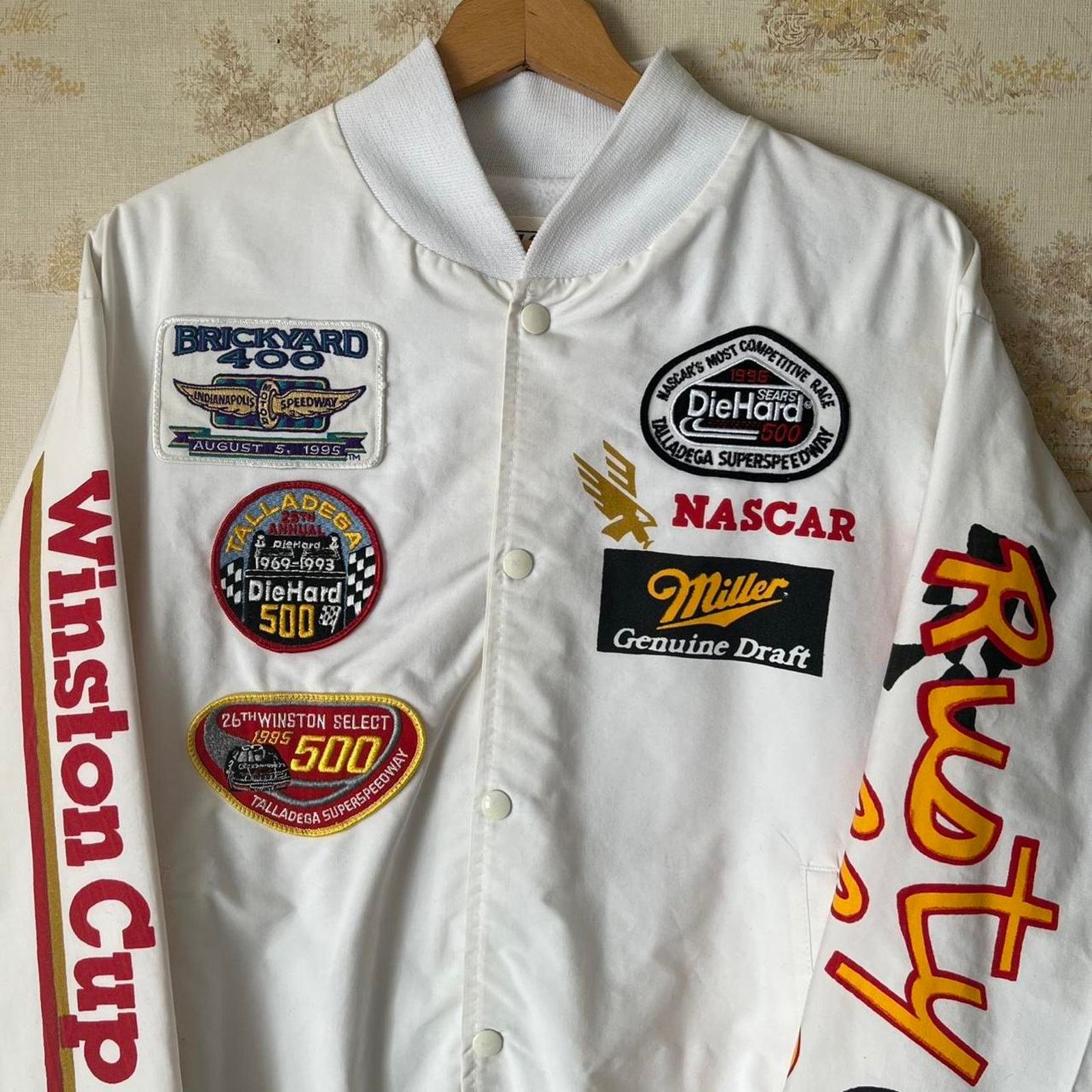 Other Vtg 1996 Rusty Wallace Miller NASCAR Jacket | USA Made | XL Size US XL / EU 56 / 4 - 4 Thumbnail