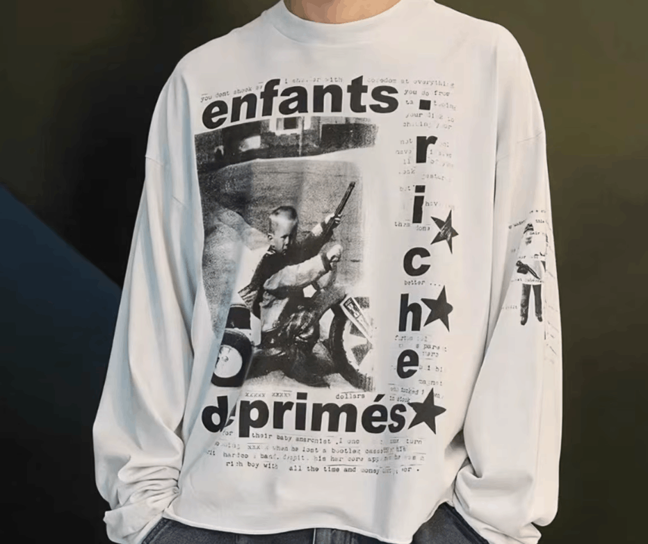 Japanese Brand 23 Letter graphic y2k tops oversized Size US M / EU 48-50 / 2 - 9 Thumbnail