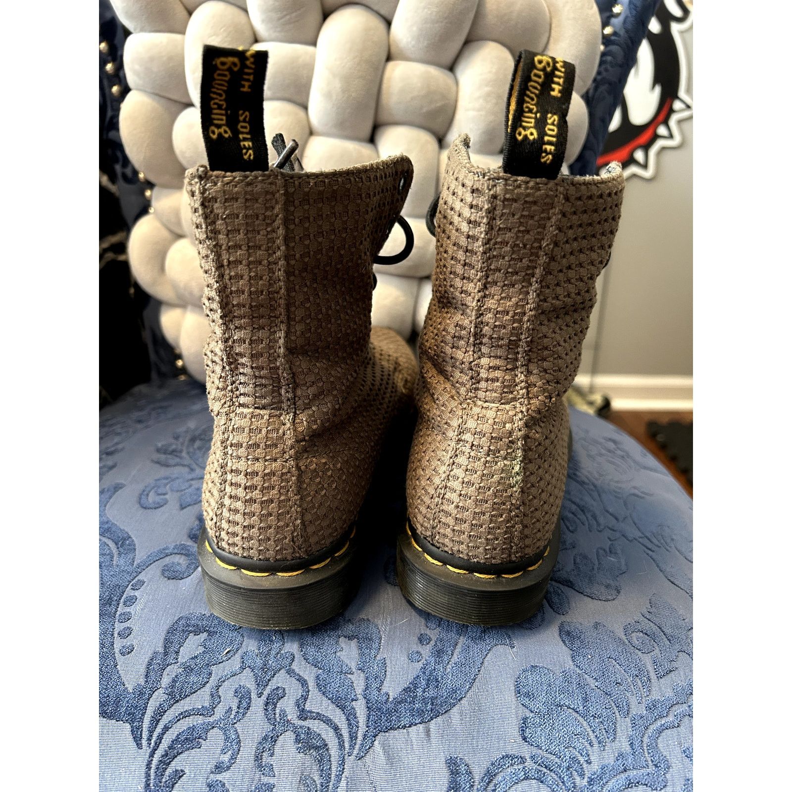 Dr. Martens Dr Martens Page Olive Green Waffle Fabric size 8/EU 39 Size US 8 / IT 38 - 4 Thumbnail