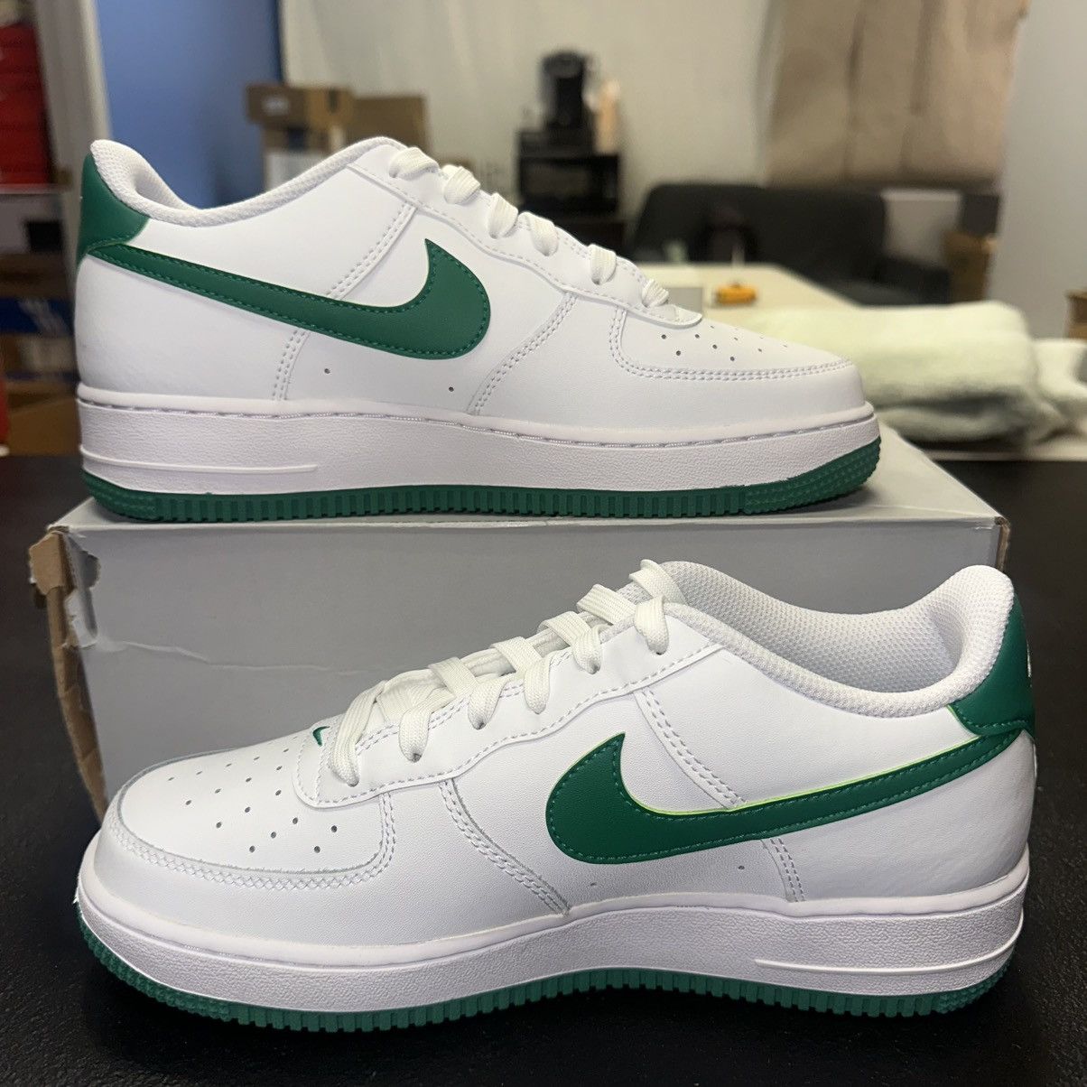 Size 8W Nike Air Force GS “White Malachite