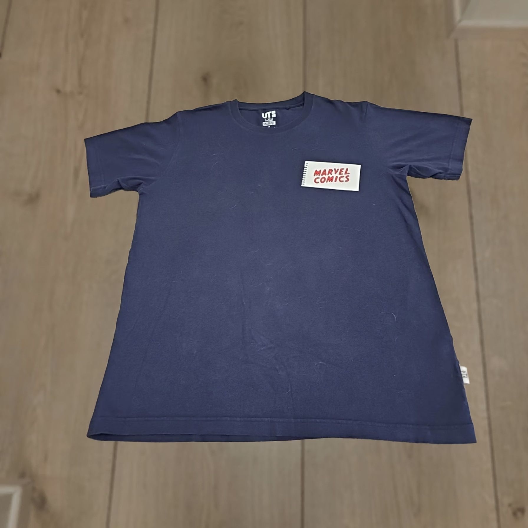 Uniqlo UNIQLO MARVEL T-Shirt Navy Crew Neck Short Sleeve Unisex Adults Medium XS? No; Size M color navy graphic print logo Comics Movie Superheroes 90s? Size US M / EU 48-50 / 2 - 1 Thumbnail