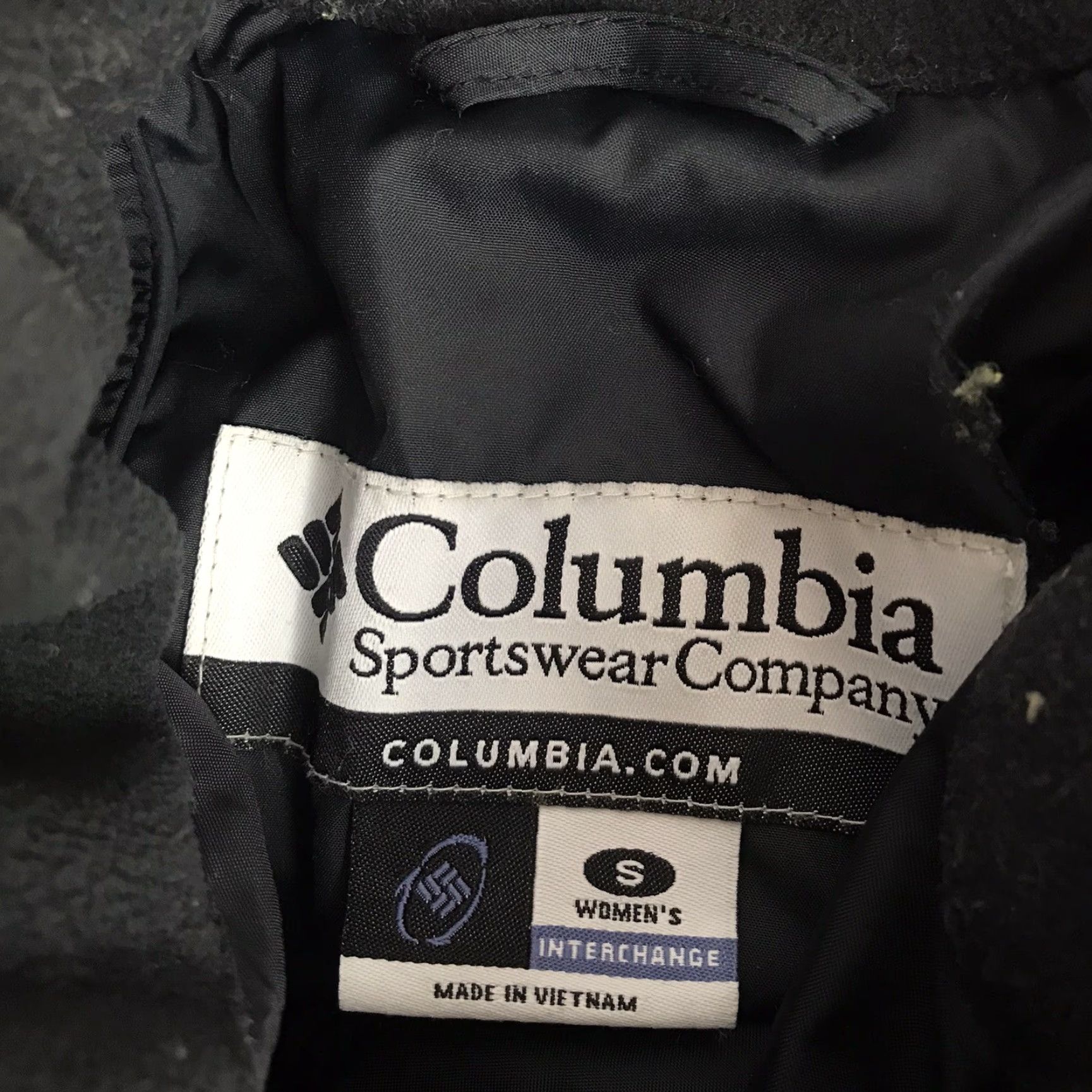 Columbia Interchange Gorpcore Puffer Jacket Womens S Black Pink Ski Winter