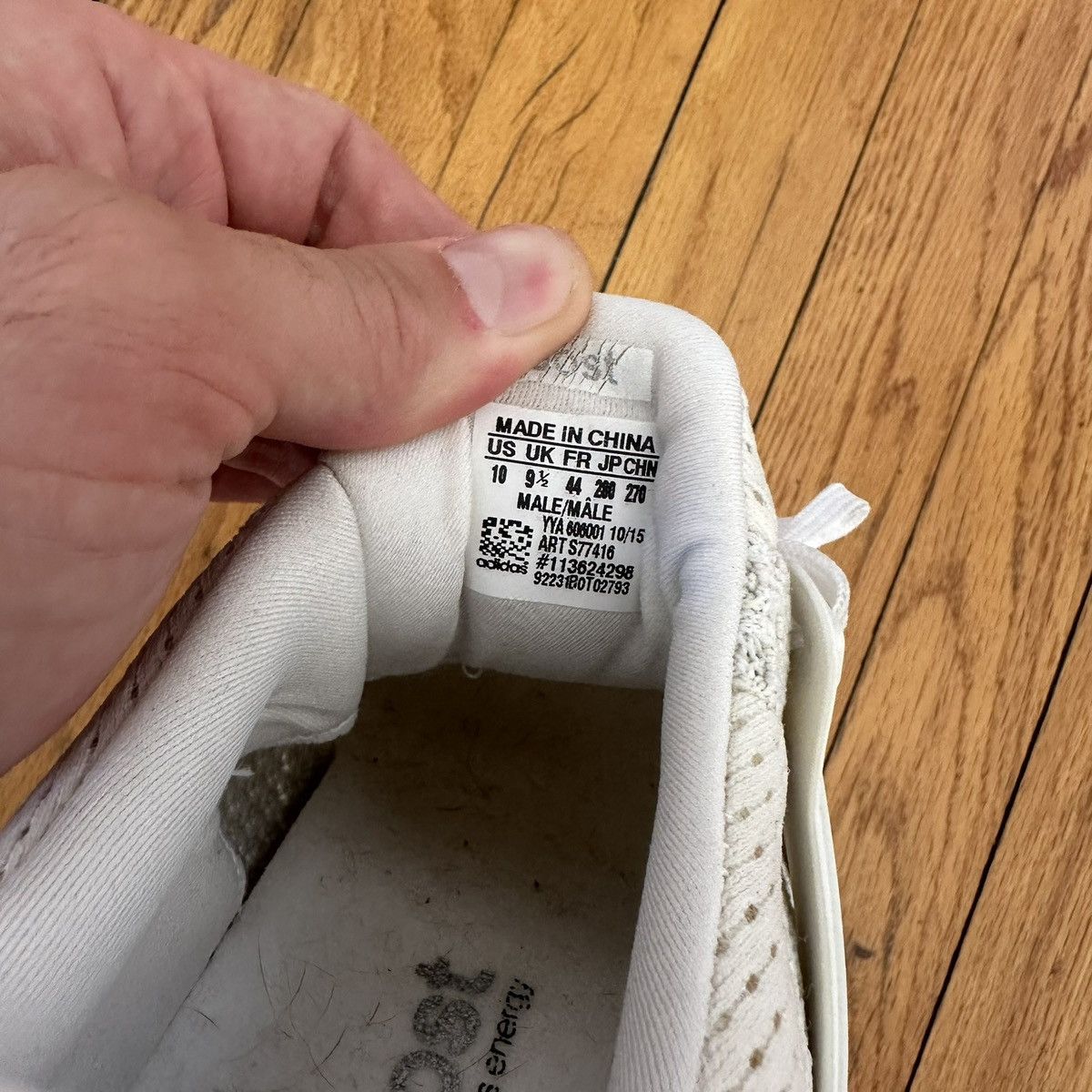 Adidas Triple White Adidas Ultra Boost 1.0 (2015) Size US 10 / EU 43 - 6 Thumbnail