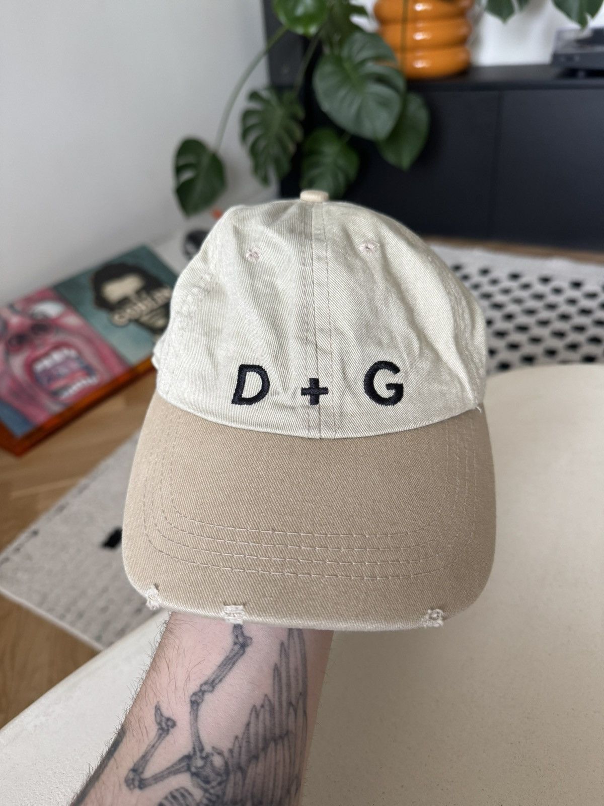 Dolce & Gabbana × Vintage Vintage Y2K Dolce Gabbana Distressed Cap