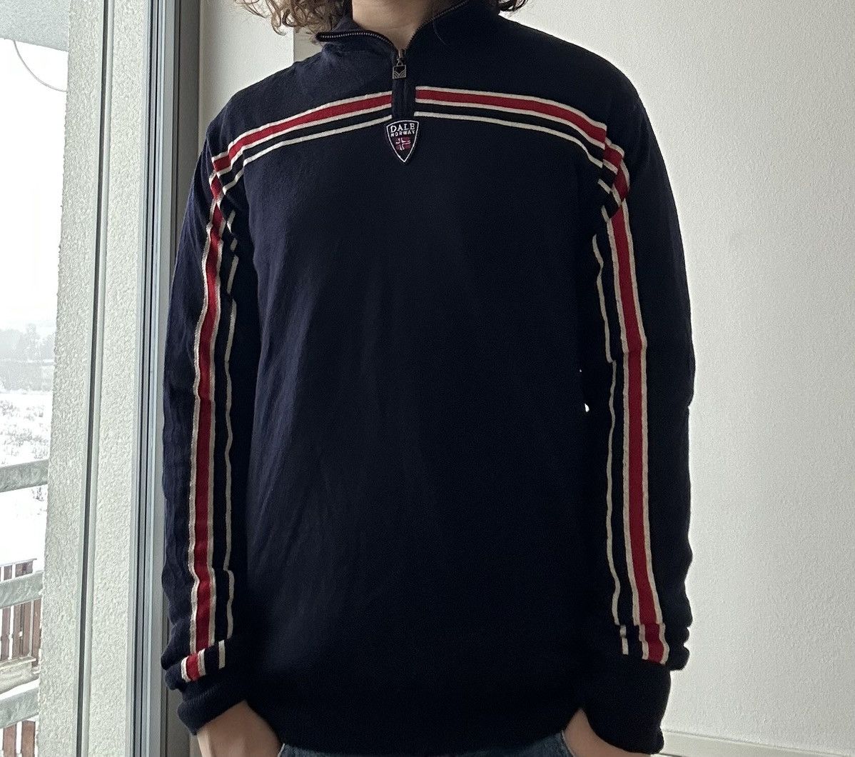 Dale Of Norway Vintage Dale Of Norway 1/4 zip wool sweater Size US L / EU 52-54 / 3 - 1 Thumbnail