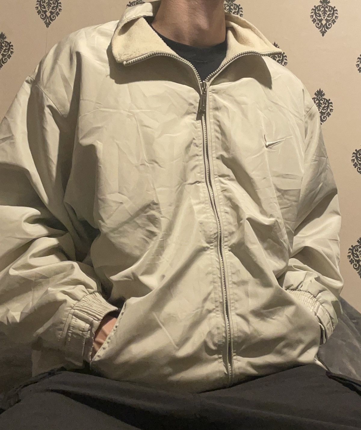 Image of Nike Premier Nylon Jacket 90's in White, Men's (Size 2XL)