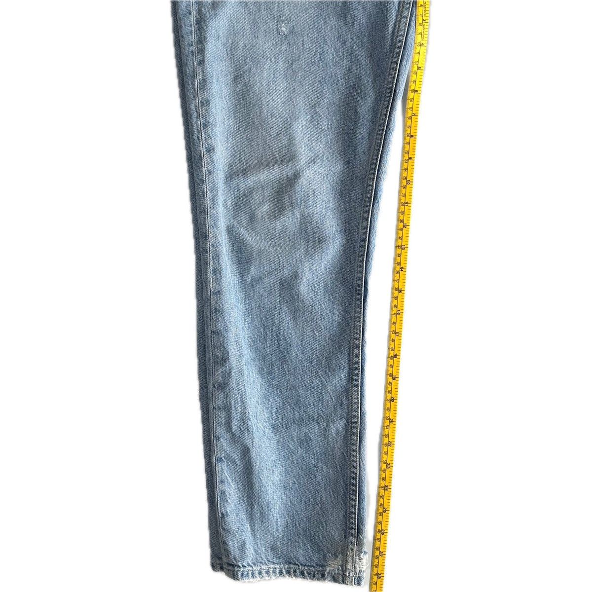 GRLFRND GRLFRND Devon Distressed HR Straight Crop Jeans Size 29 Size 29" - 15 Thumbnail