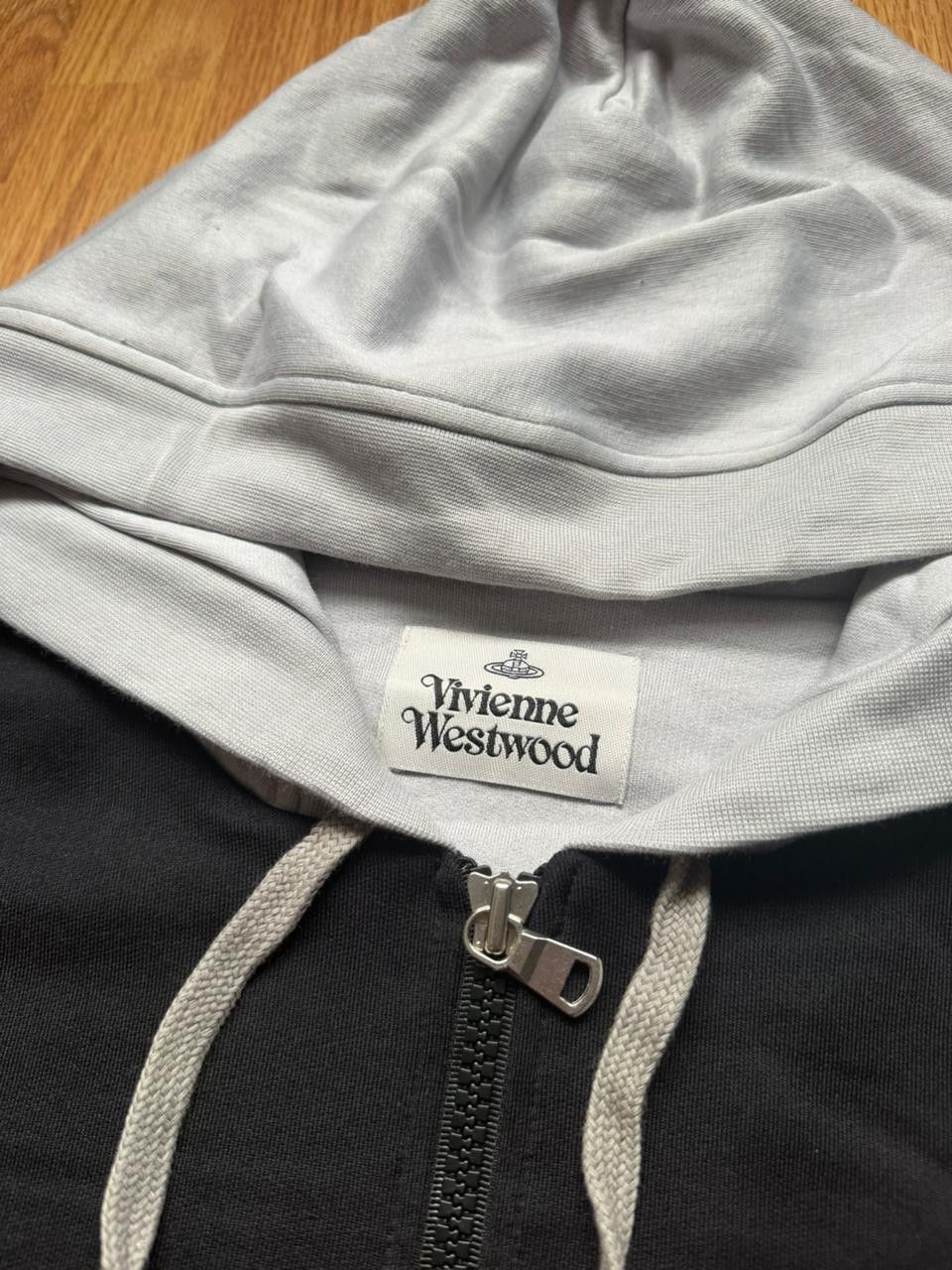 Vivienne Westwood CC28 Big Orb Logo Zip Hoodie in Black/Grey Size US S / EU 44-46 / 1 - 2 Thumbnail