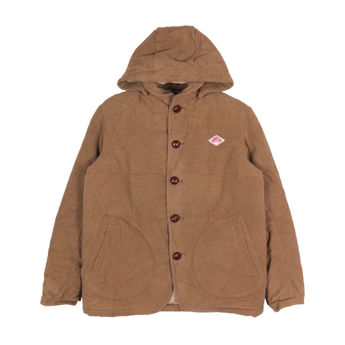 Danton Vintage Danton BEAMS Flat Button Hoodie Fleece Jacket Size XS / US 0-2 / IT 36-38 - 1 Thumbnail