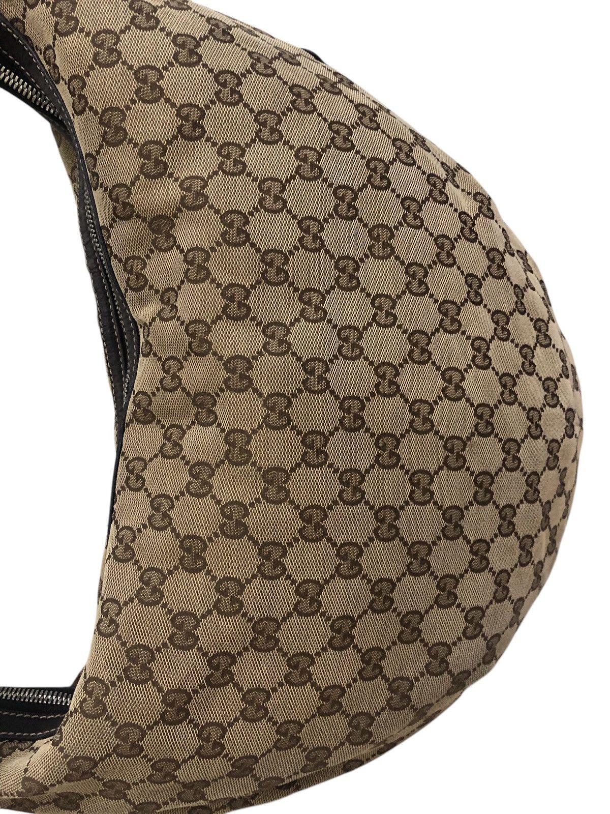 Gucci Gucci Monogram Biba Hobo Dark Brown Shoulder Bag Size ONE SIZE - 23 Thumbnail
